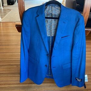 NWT - Men’s Sport Coat - Solid Blue
